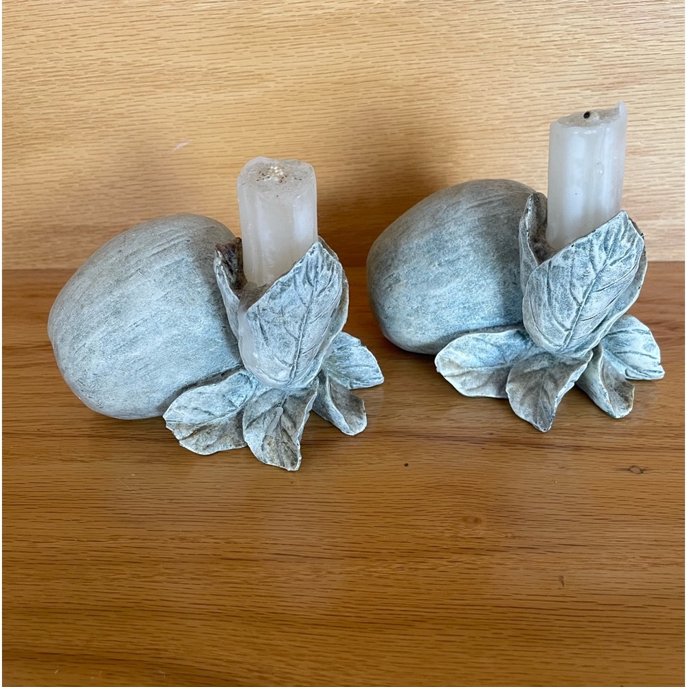 Two Beautifully Unique Candlestick Holders, Excellent Condition!